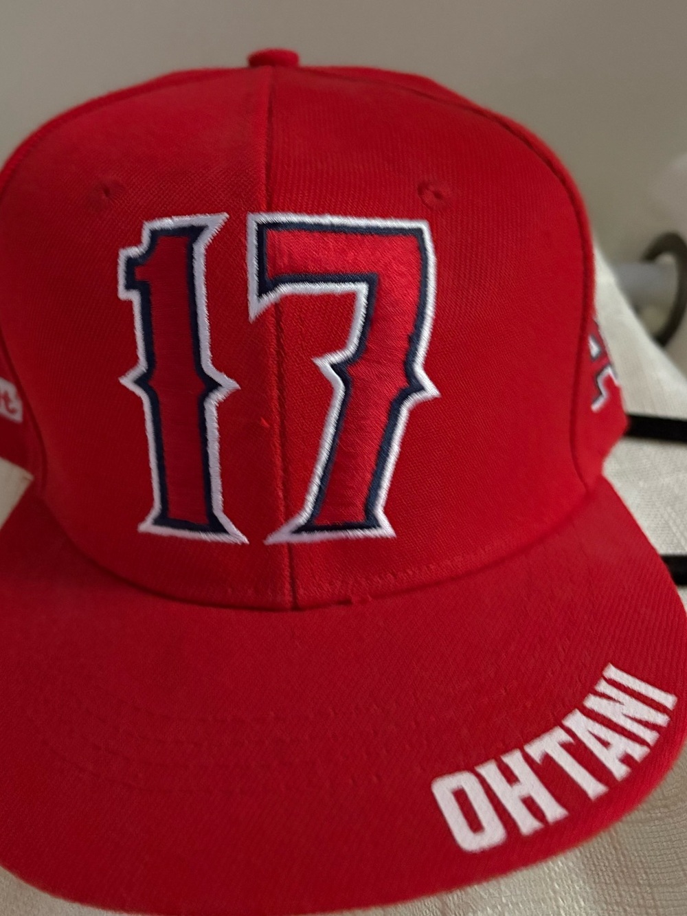 Angels Baseball Cap with Embroidered ‘17’ with Ohtani & ‘A' Patch